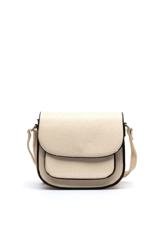 Urban men's crossbody bag with a modern, sleek designUrban men's crossbody bag with a modern, sleek designZen Collection Pebbled Faux Leather Small Crossbody, Beige