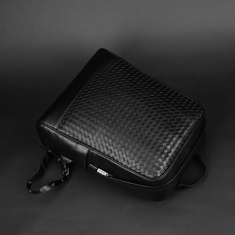 Men's convertible backpack that can be worn as a messenger bagBriefcases with multiple compartments for organizationMen's Woven Business Casual Travel Backpack Men's convertible backpack that can be worn as a messenger bagBriefcases with multiple compartments for organizationMen's Woven Business Casual Travel Backpack