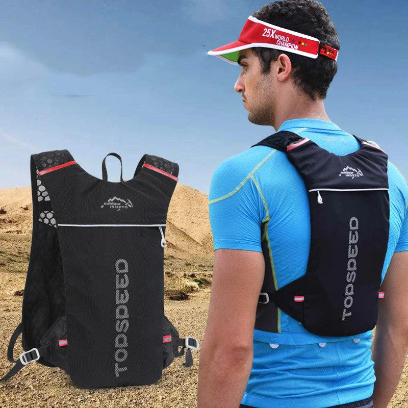 Men's compact backpack with padded shoulder straps for short errandsEco-friendly briefcases made from sustainable materialsOutdoor Running Backpack 5L Trail Running Hydration Bag Men's compact backpack with padded shoulder straps for short errandsEco-friendly briefcases made from sustainable materialsOutdoor Running Backpack 5L Trail Running Hydration Bag