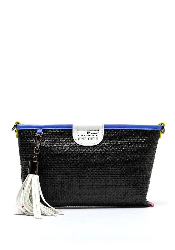 Soft suede men's crossbody bag for a luxurious feelSoft suede men's crossbody bag for a luxurious feelPepe Moll Woven Crossbody Bag, Black Soft suede men's crossbody bag for a luxurious feelSoft suede men's crossbody bag for a luxurious feelPepe Moll Woven Crossbody Bag, Black