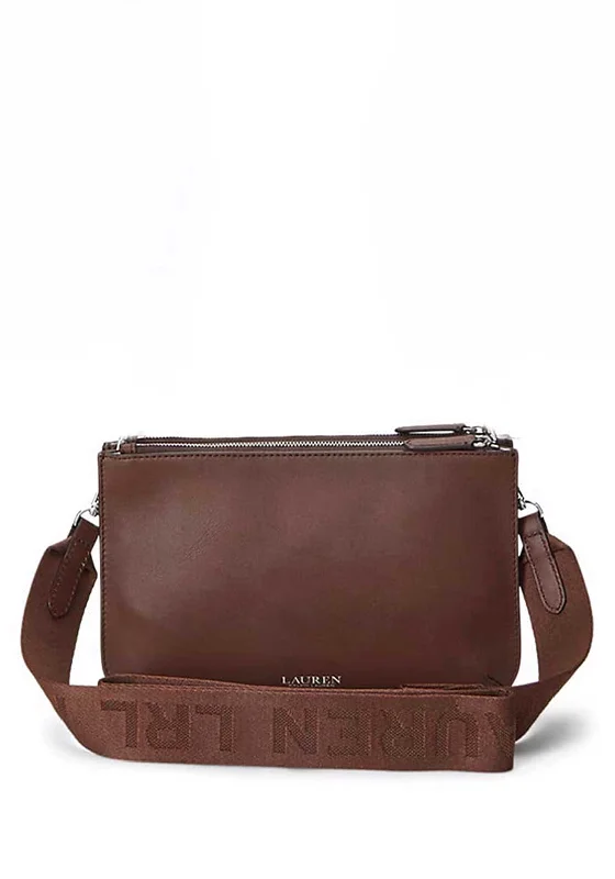 Urban men's crossbody bag with a modern, sleek designUrban men's crossbody bag with a modern, sleek designRalph Lauren Landyn Leather Crossbody Bag, Dark Mahogony