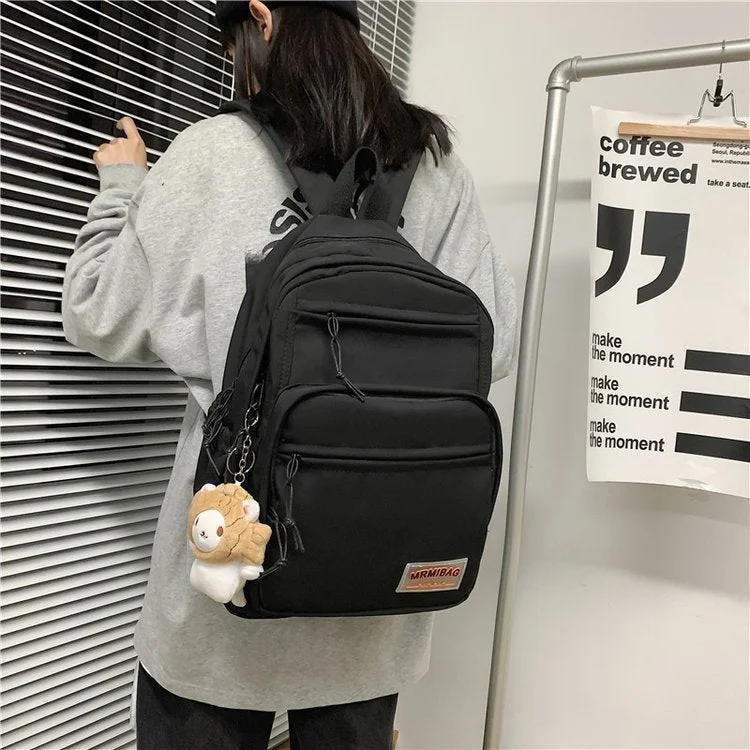Men's foldable travel backpack with expandable design for overseas tripsDesigner briefcases for executivesSchoolbag Female Summer Multi-layer Niche High School Backpack Men's foldable travel backpack with expandable design for overseas tripsDesigner briefcases for executivesSchoolbag Female Summer Multi-layer Niche High School Backpack