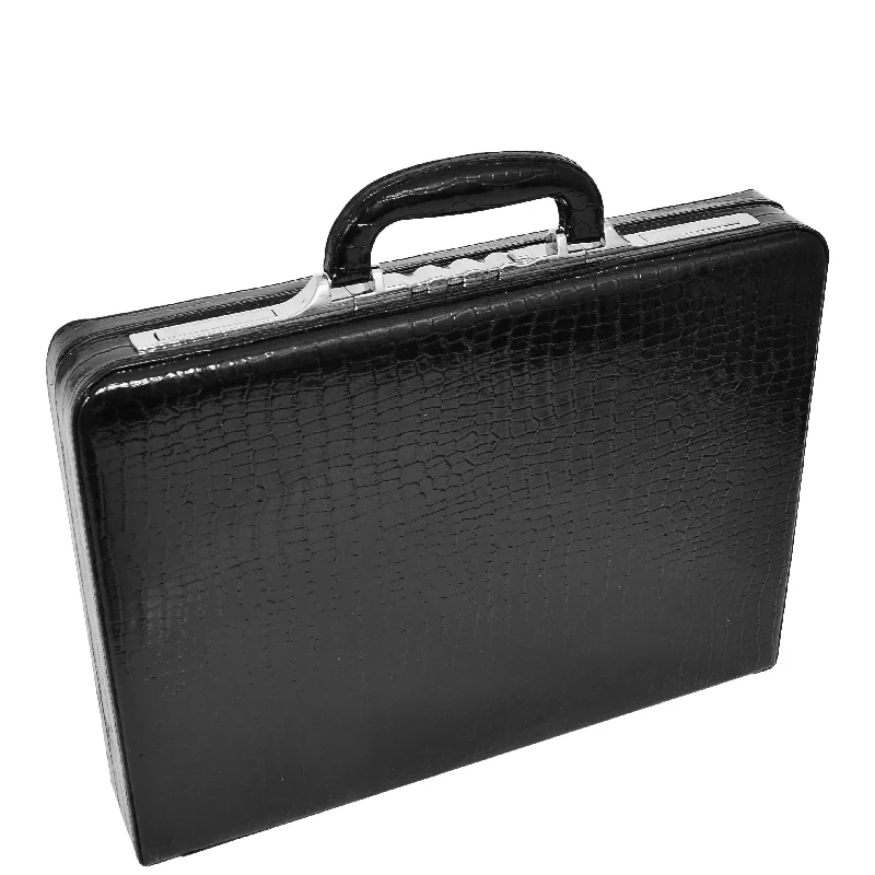 Best briefcases for business travelersBest briefcases for business travelersTraditional Croc Print Attache Case HOL87 Black Best briefcases for business travelersBest briefcases for business travelersTraditional Croc Print Attache Case HOL87 Black