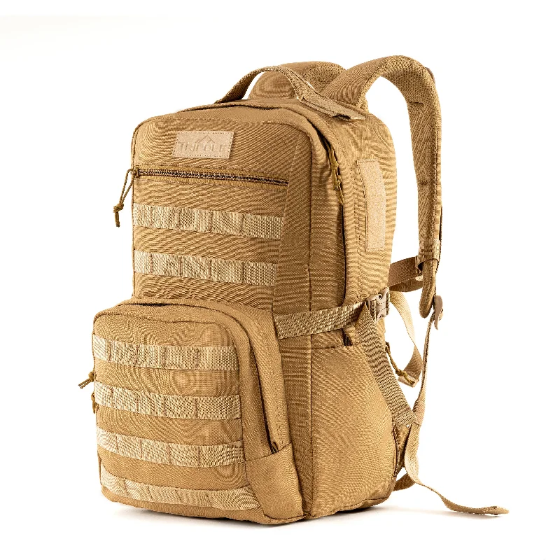 Men's tactical backpack with additional molle attachments for special opsStylish briefcases for modern professionalsTripole Captain 25 Litres Tactical Backpack with MOLLE Webbing and Carabiner - Khaki Men's tactical backpack with additional molle attachments for special opsStylish briefcases for modern professionalsTripole Captain 25 Litres Tactical Backpack with MOLLE Webbing and Carabiner - Khaki