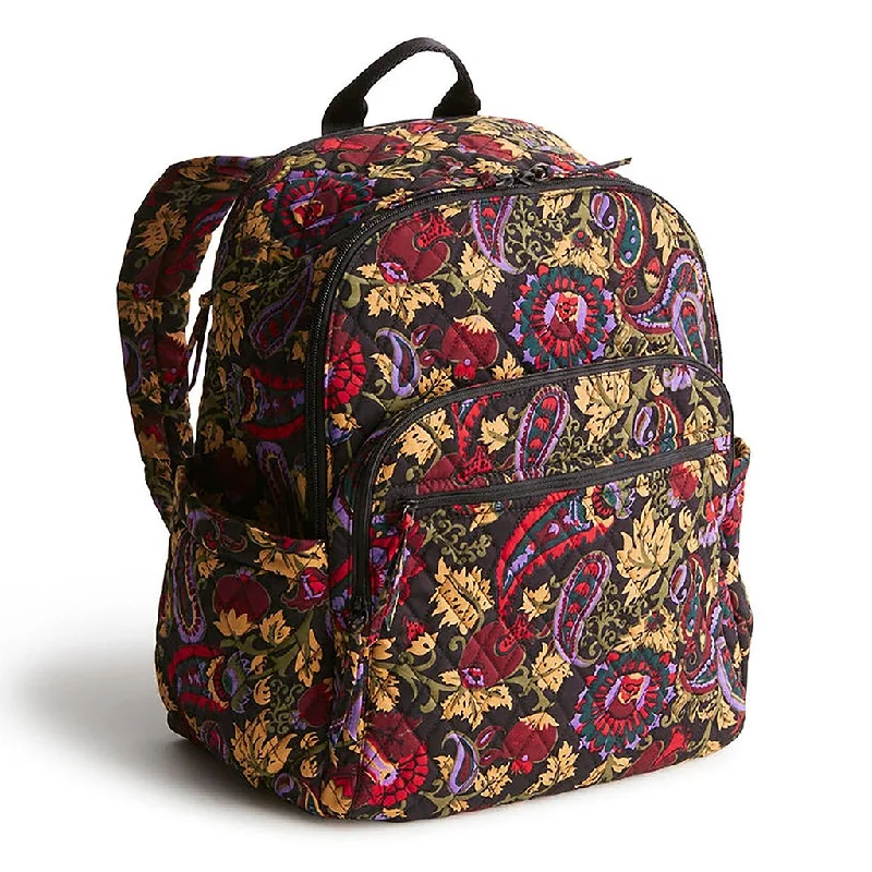 Men's military-style canvas backpack with MOLLE webbing for outdoor adventuresVintage-style briefcases for a classic lookVera Bradley : Bancroft Backpack - Midnight garden paisley in Cotton gabardine Men's military-style canvas backpack with MOLLE webbing for outdoor adventuresVintage-style briefcases for a classic lookVera Bradley : Bancroft Backpack - Midnight garden paisley in Cotton gabardine