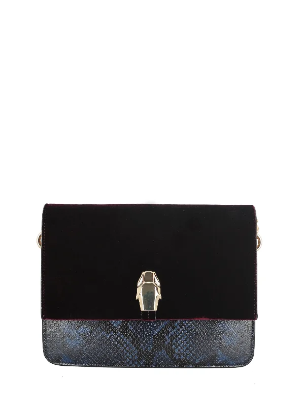 Silk crossbody bag with a delicate print for a feminine touchAnimal Print Crossbody Bag