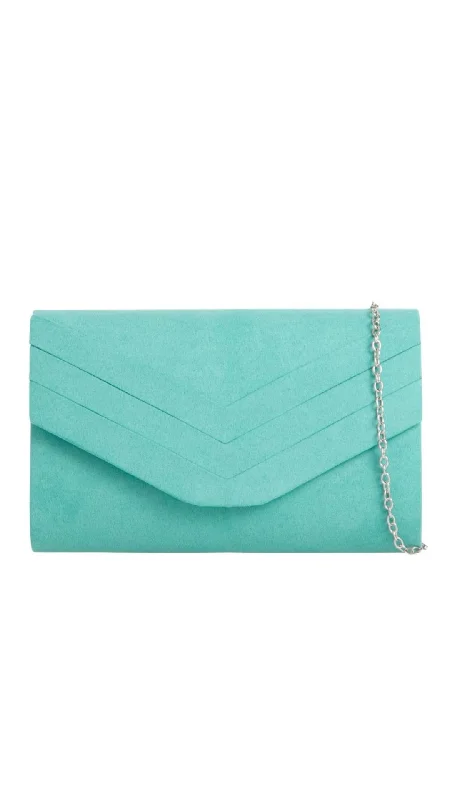 Crystal - encrusted clutch for a red - carpet eventAria Clutch- Mint