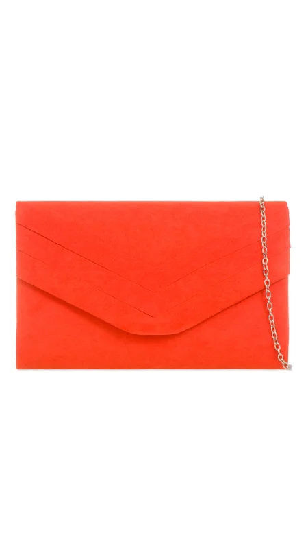 Clutch with a built - in mirror and compact for on - the - go touch - upsAria Clutch -Scarlet Clutch with a built - in mirror and compact for on - the - go touch - upsAria Clutch -Scarlet