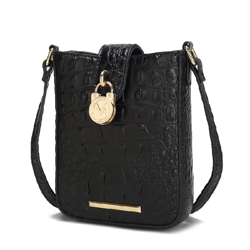 Crossbody bag with multiple compartments and pockets for organizationAvery Faux Crocodile Embossed Vegan Leather Women’s Crossbody Bag Crossbody bag with multiple compartments and pockets for organizationAvery Faux Crocodile Embossed Vegan Leather Women’s Crossbody Bag
