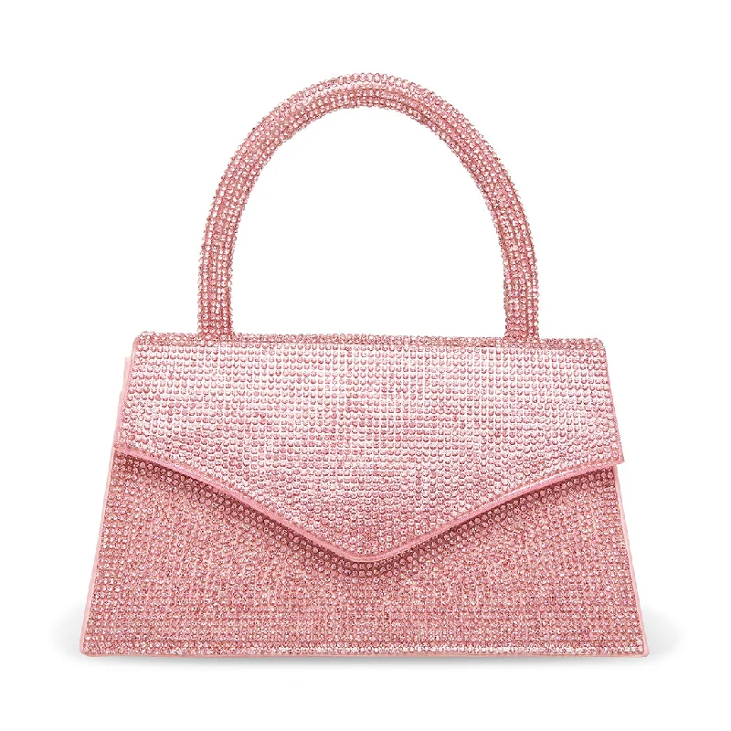Mother - of - pearl clutch with a delicate sheenBAMINA PINK MULTI