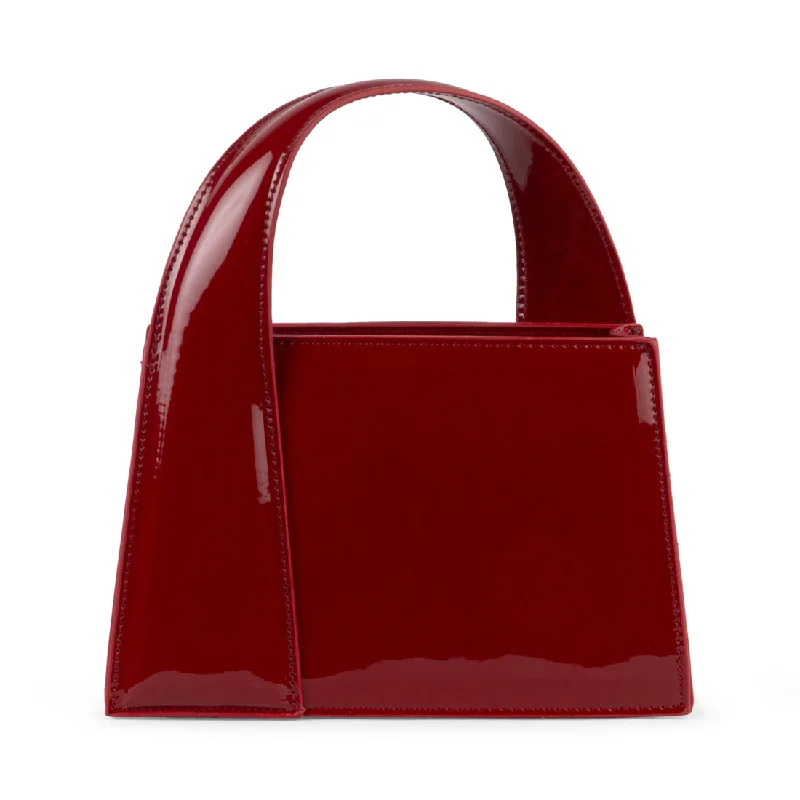 Floral - printed clutch for a spring or summer eveningBCAROL RED PATENT