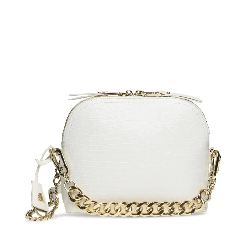 Leatherette crossbody bag with a quilted pattern for a sophisticated lookBCHERRYS WHITE