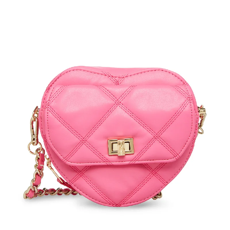 Plus - size crossbody bag with a roomy interior for carrying essentialsBHEARTT PINK