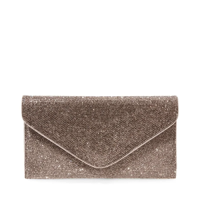 Monogrammed clutch as a personalized evening accessoryBKOKO GREY MULTI