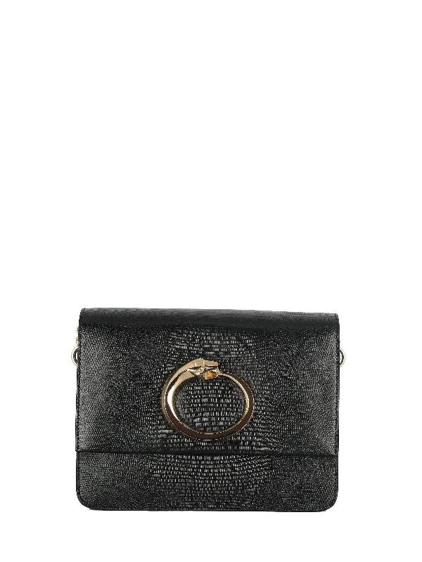 Convertible crossbody bag that can be worn as a shoulder bagBlack Leather Chain Strap Bag Convertible crossbody bag that can be worn as a shoulder bagBlack Leather Chain Strap Bag