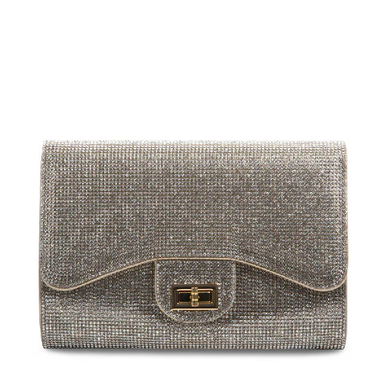 Sequined clutch in a metallic color for a party lookBLOLLY GOLD MULTI