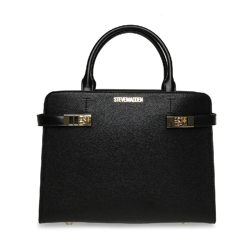 Silk crossbody bag with a delicate print for a feminine touchBLORENE BLACK