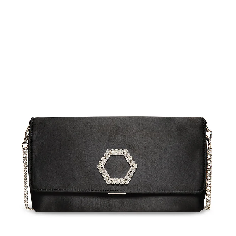 Mother - of - pearl clutch with a delicate sheenBLUXE BLACK
