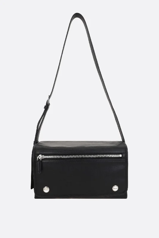 Vegan leather crossbody bag for eco - conscious consumersRemo Flap shoulder bag in recycled nylon Vegan leather crossbody bag for eco - conscious consumersRemo Flap shoulder bag in recycled nylon