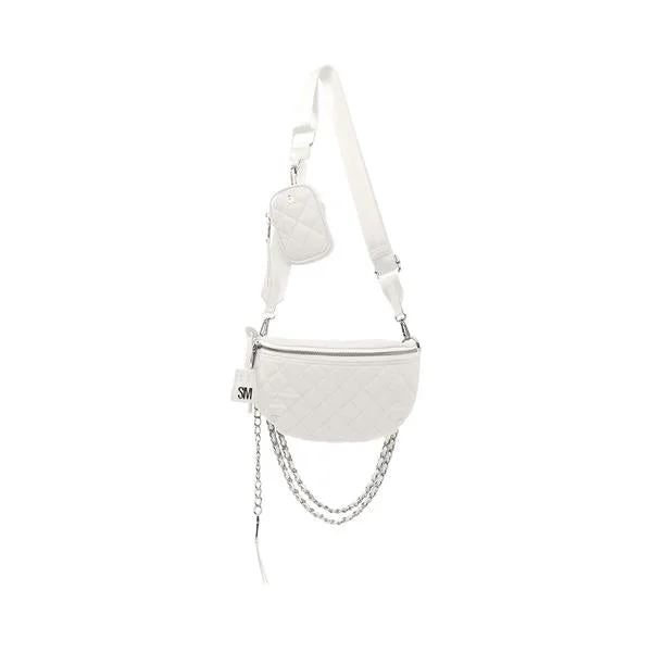 Women's leather crossbody bag with a tassel charm for a bohemian styleBPOSSESS WHITE Women's leather crossbody bag with a tassel charm for a bohemian styleBPOSSESS WHITE