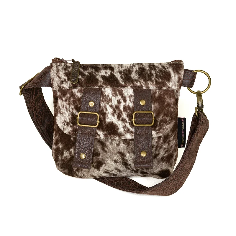 Studded crossbody bag with a punk - rock edgeBrittany: Stampede Cowhide