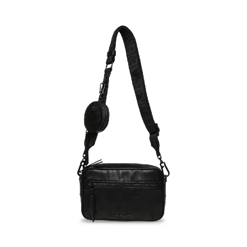 Leatherette crossbody bag with a quilted pattern for a sophisticated lookBVADES-E BLACK Leatherette crossbody bag with a quilted pattern for a sophisticated lookBVADES-E BLACK