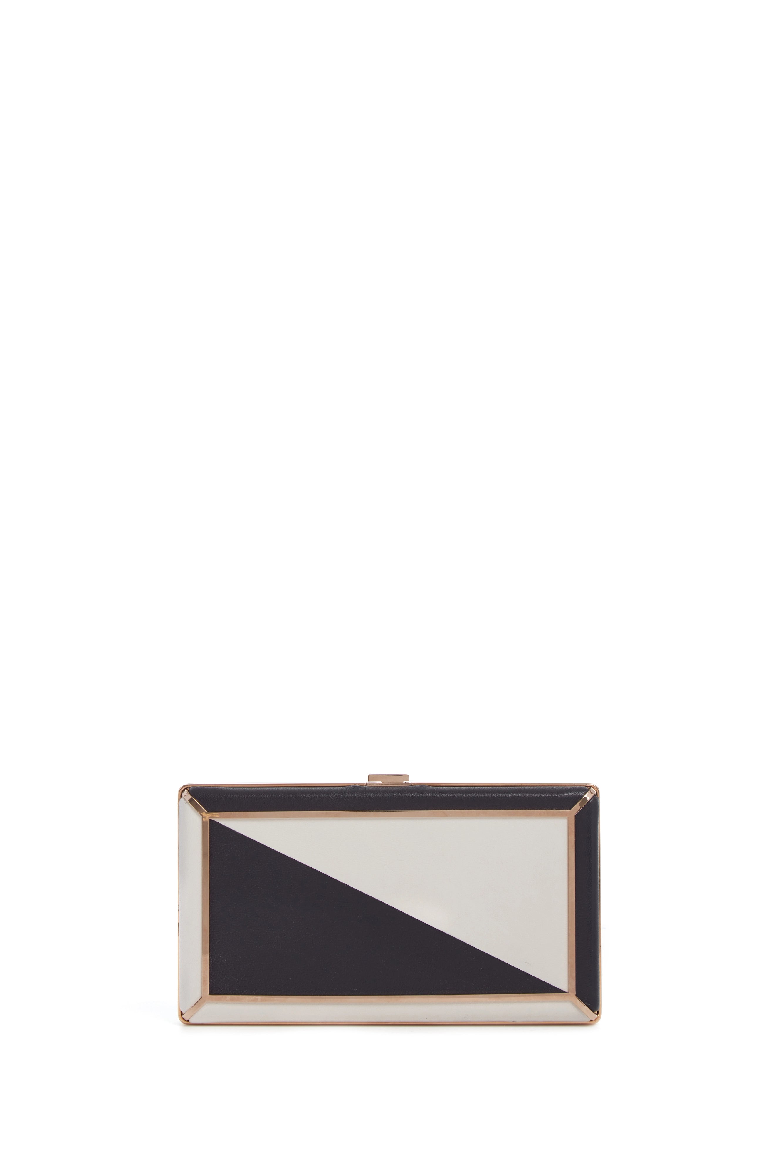 Crystal - encrusted clutch for a red - carpet eventCallas Clutch in Navy & Ivory Nappa Leather Crystal - encrusted clutch for a red - carpet eventCallas Clutch in Navy & Ivory Nappa Leather