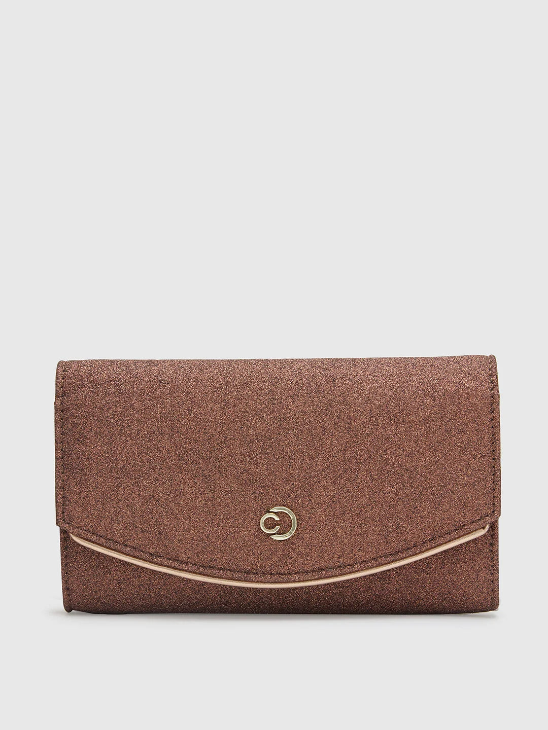 Patent leather clutch with a modern, minimalist designCaprese Junie Flapover Clutch Medium Copper Patent leather clutch with a modern, minimalist designCaprese Junie Flapover Clutch Medium Copper