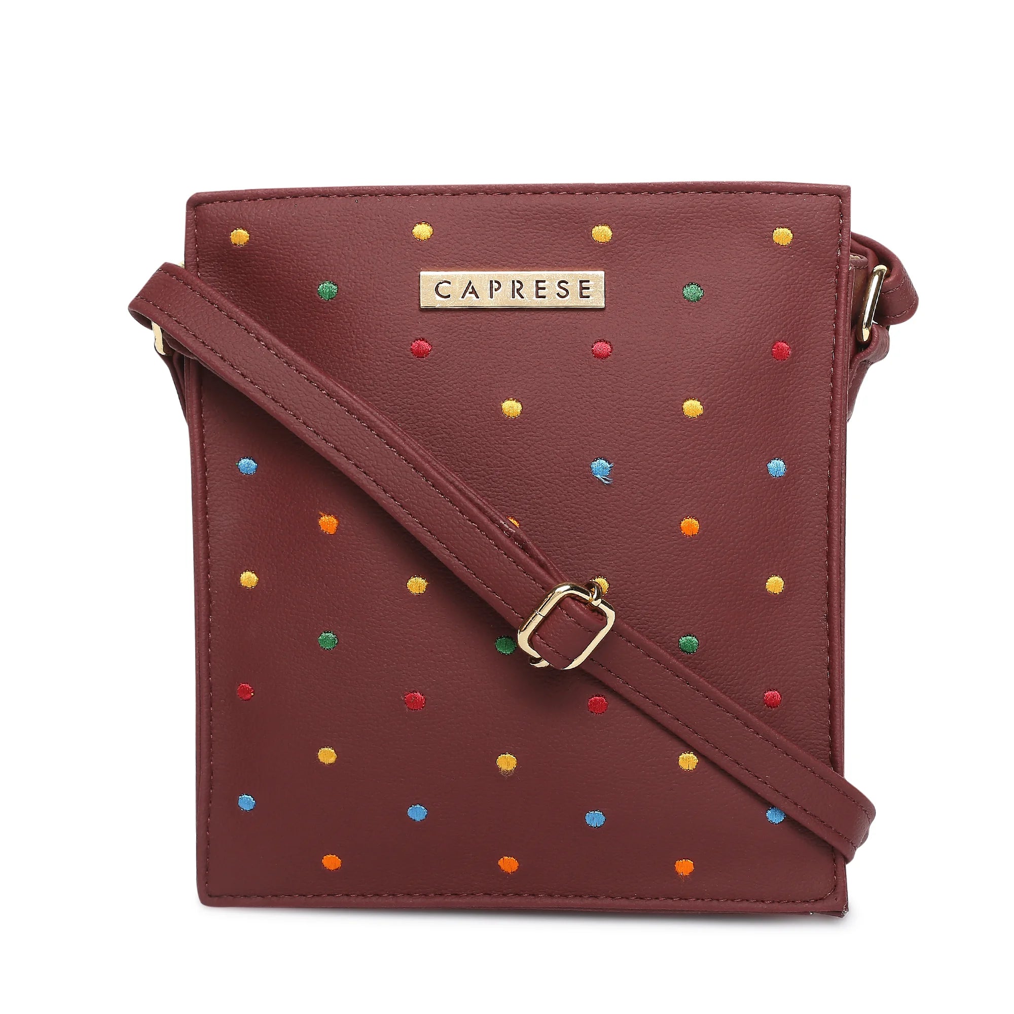 Leatherette crossbody bag with a quilted pattern for a sophisticated lookCaprese Popsicle Crossbody Sling Medium Maroon Leatherette crossbody bag with a quilted pattern for a sophisticated lookCaprese Popsicle Crossbody Sling Medium Maroon