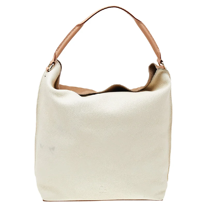 Carolina Herrera color Nubuck Leather And Leather Hobo