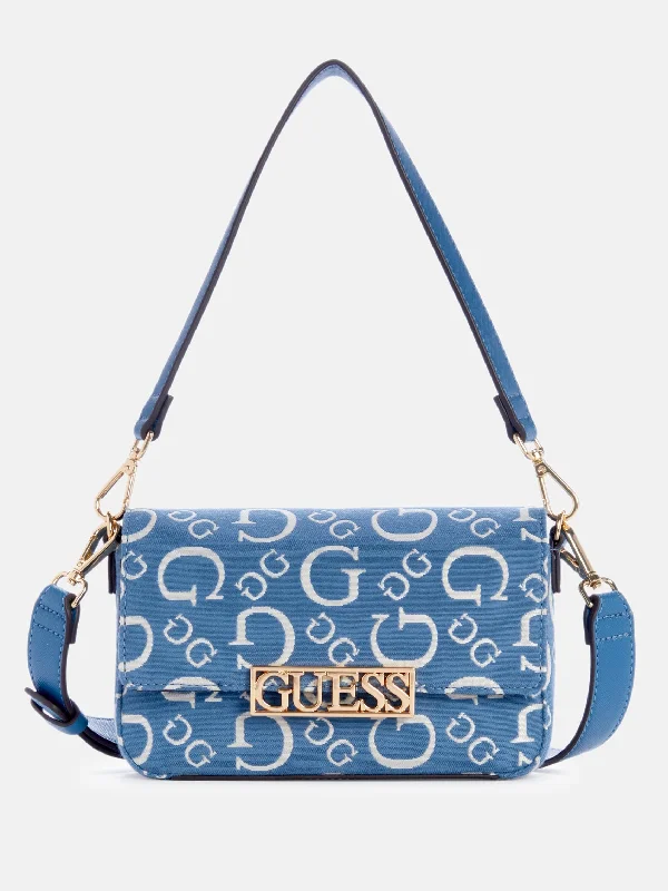 Canvas crossbody bag with a patchwork design for a casual and artsy feelCarrboro Jacquard Logo Mini Crossbody Canvas crossbody bag with a patchwork design for a casual and artsy feelCarrboro Jacquard Logo Mini Crossbody