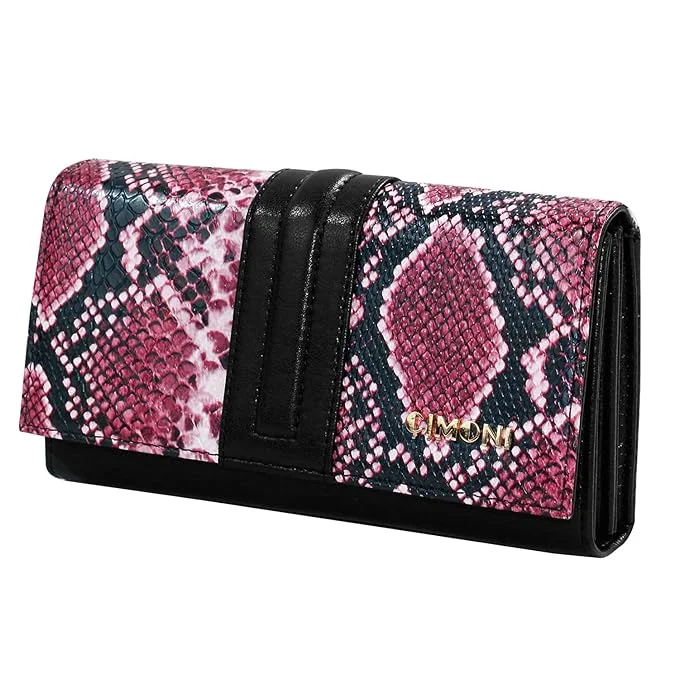 Crystal - encrusted clutch for a red - carpet eventCIMONI® Premium Vegan Leather Purse for Women Hand Classic Wallet Trendy Design Hand Wallet Clutch for Women with Multi Storage (Pink) Crystal - encrusted clutch for a red - carpet eventCIMONI® Premium Vegan Leather Purse for Women Hand Classic Wallet Trendy Design Hand Wallet Clutch for Women with Multi Storage (Pink)