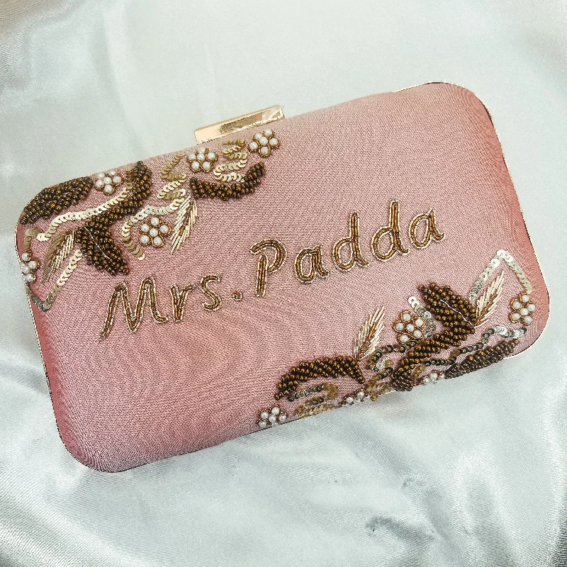 Two - tone clutch with a contrast color lining for added styleCLASSIC Custom Clutch