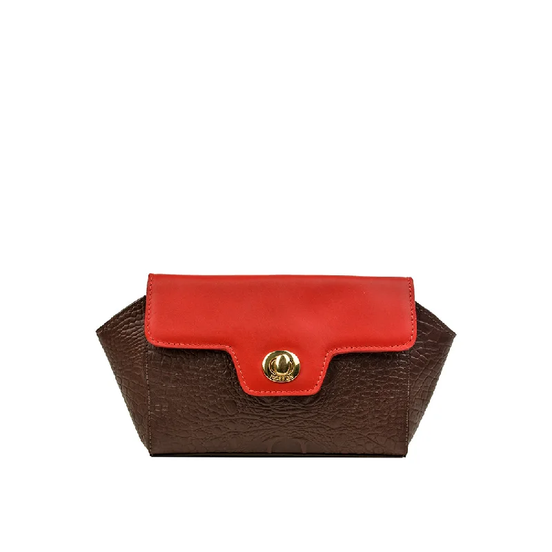 Embroidered silk clutch with a traditional motif for a cultural touchEE ATRIA 04 CLUTCH