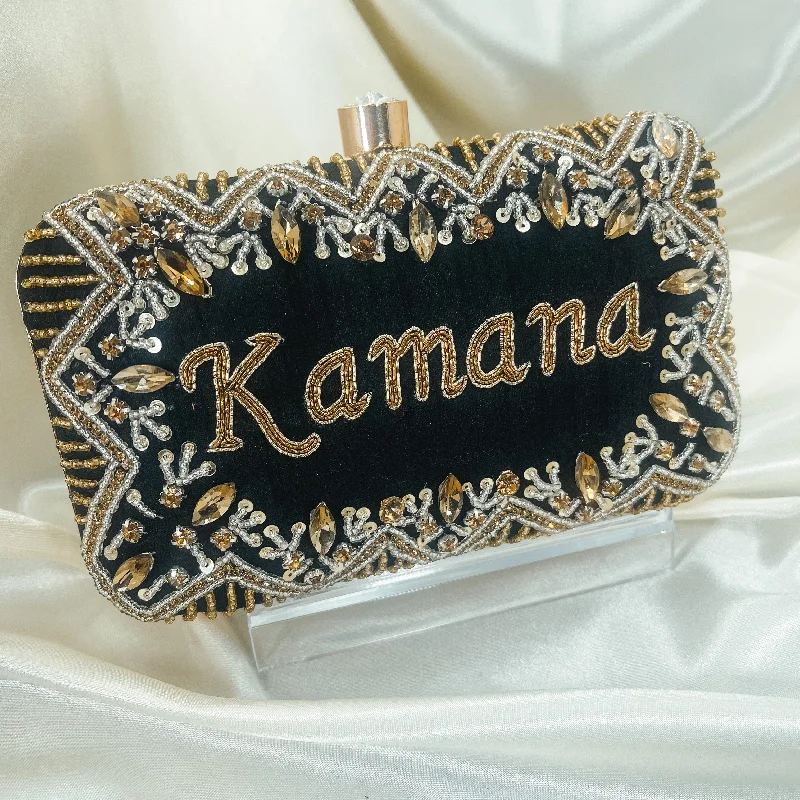 Monogrammed clutch as a personalized evening accessoryELEGANCE Custom Clutch