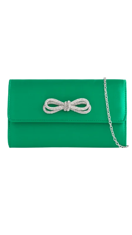 Crystal - encrusted clutch for a red - carpet eventEllen Clutch- Green