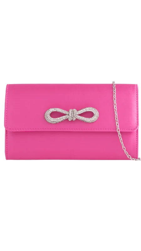 Miniature evening bag with a fold - over clasp for a compact optionEllen Clutch- Pink Miniature evening bag with a fold - over clasp for a compact optionEllen Clutch- Pink