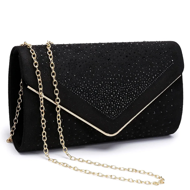 Vintage - style crossbody bag with a brass frame and leather strapsEnvelope Shining Rhinestone Clutch Purses for Party Wedding Purse Dasein Vintage - style crossbody bag with a brass frame and leather strapsEnvelope Shining Rhinestone Clutch Purses for Party Wedding Purse Dasein