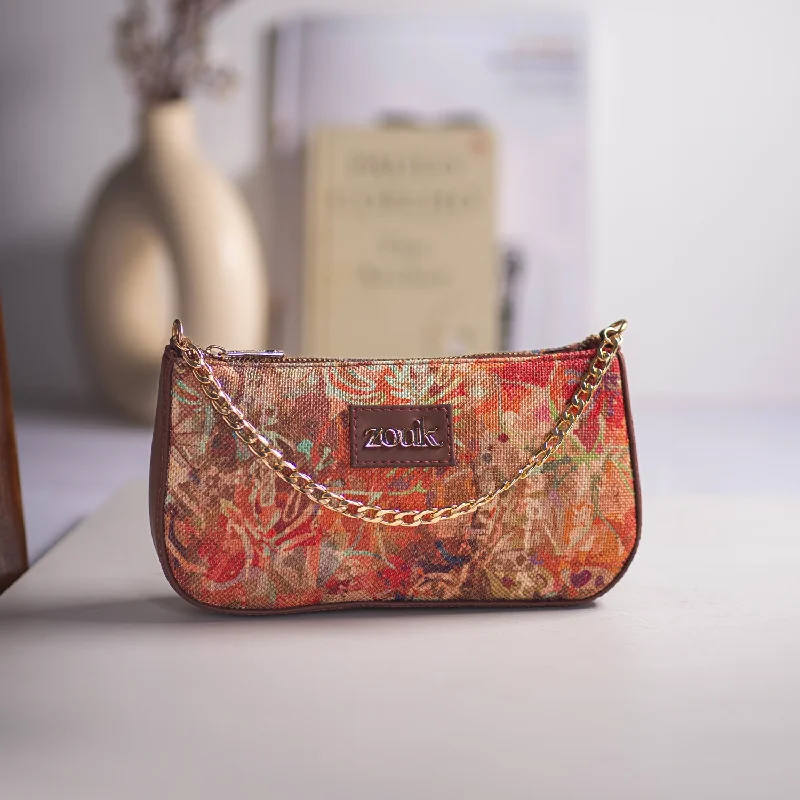 Laser - cut leather evening bag with an intricate patternFloLov Baguette