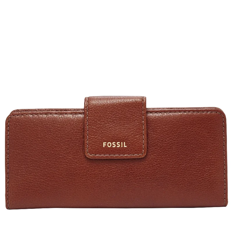 Mother - of - pearl clutch with a delicate sheenFossil Women's Madison Leather Clutch