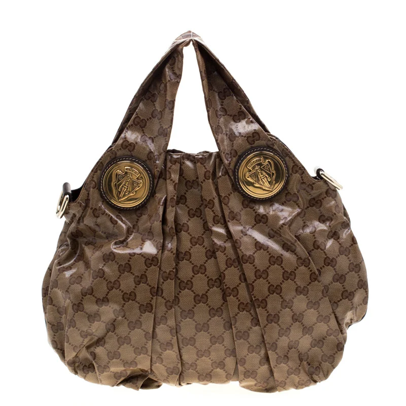 Gucci Gg Crystal Canvas Small Hysteria Hobo
