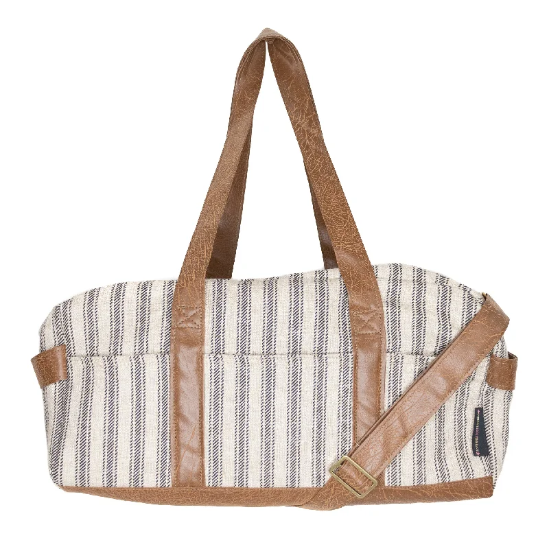 Crossbody bag with a detachable strap for easy customizationGus: Ticking Stripe