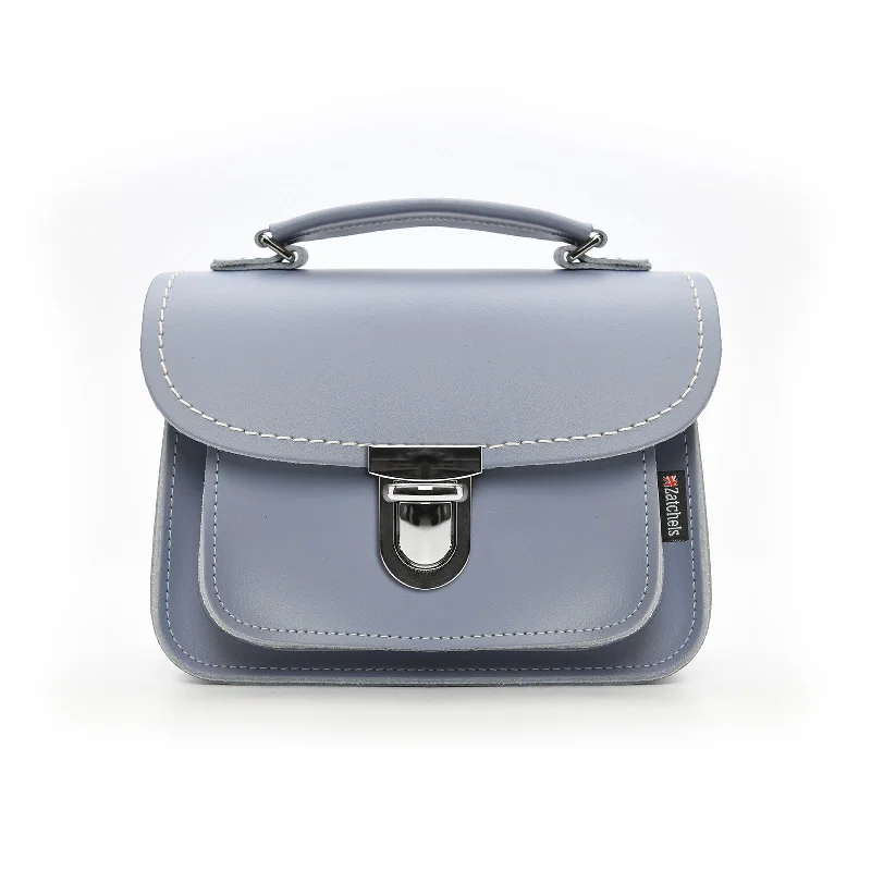 Luna Handmade Leather Bag - Lilac Grey