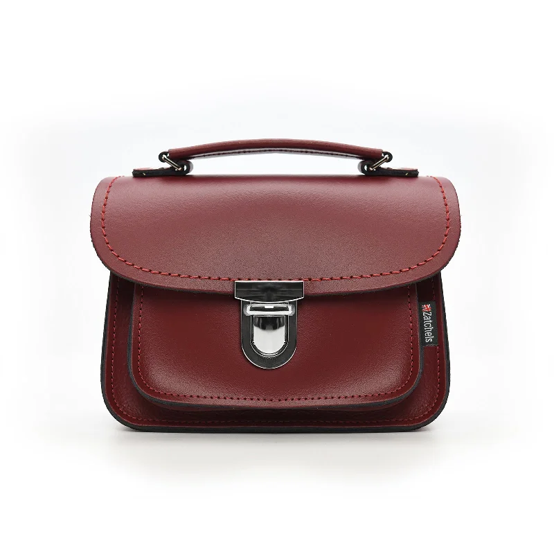 Luna Handmade Leather Bag - Oxblood Red