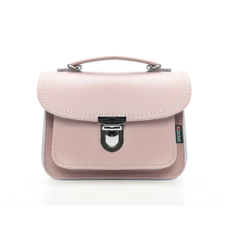 Luna Handmade Leather Bag - Rose Quartz