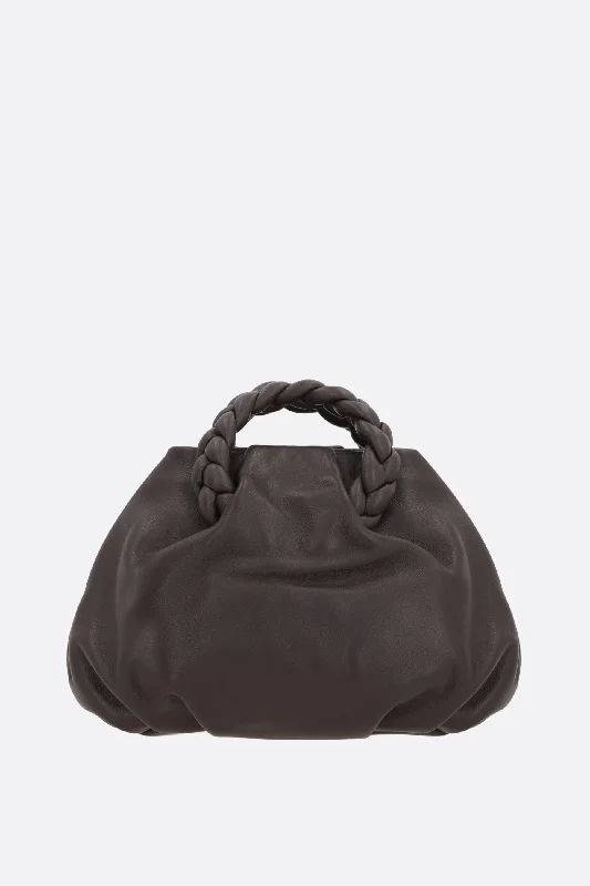 Faux fur crossbody bag with a soft and fluffy texture for winterBombon crossbody bag in smooth leather Faux fur crossbody bag with a soft and fluffy texture for winterBombon crossbody bag in smooth leather
