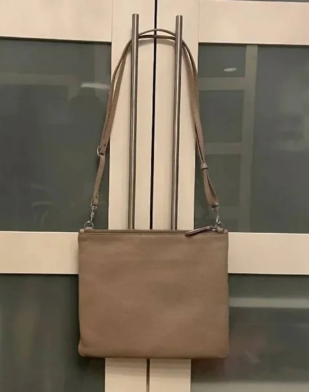 Mother - of - pearl clutch with a delicate sheenJem Large Square Clutch In Taupe Bubble Mother - of - pearl clutch with a delicate sheenJem Large Square Clutch In Taupe Bubble