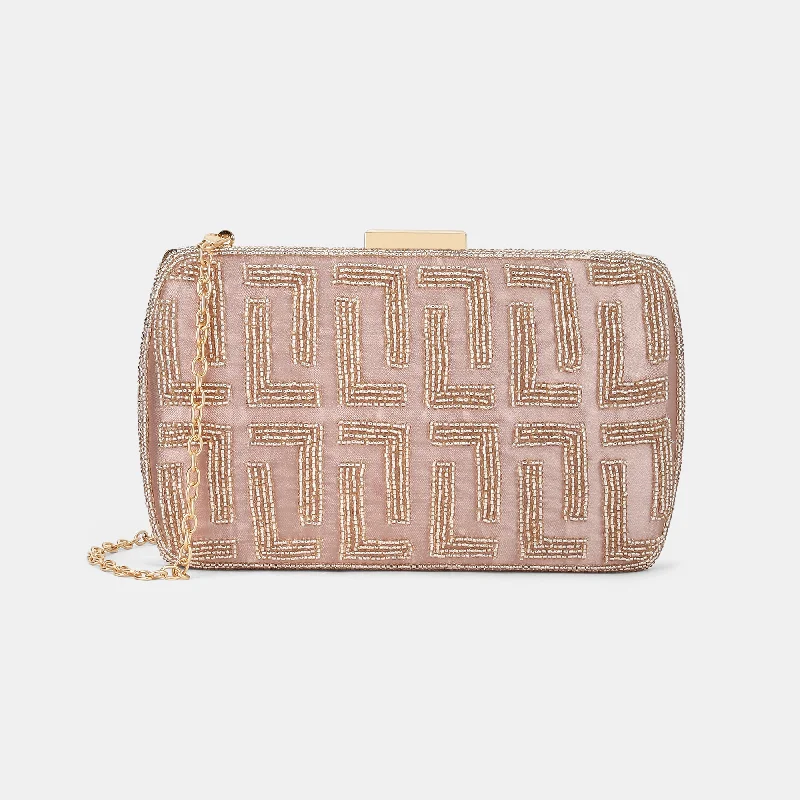 Floral - printed clutch for a spring or summer eveningLavie Luxe Gemmy Rose Gold Medium Women's Frame Clutch Floral - printed clutch for a spring or summer eveningLavie Luxe Gemmy Rose Gold Medium Women's Frame Clutch