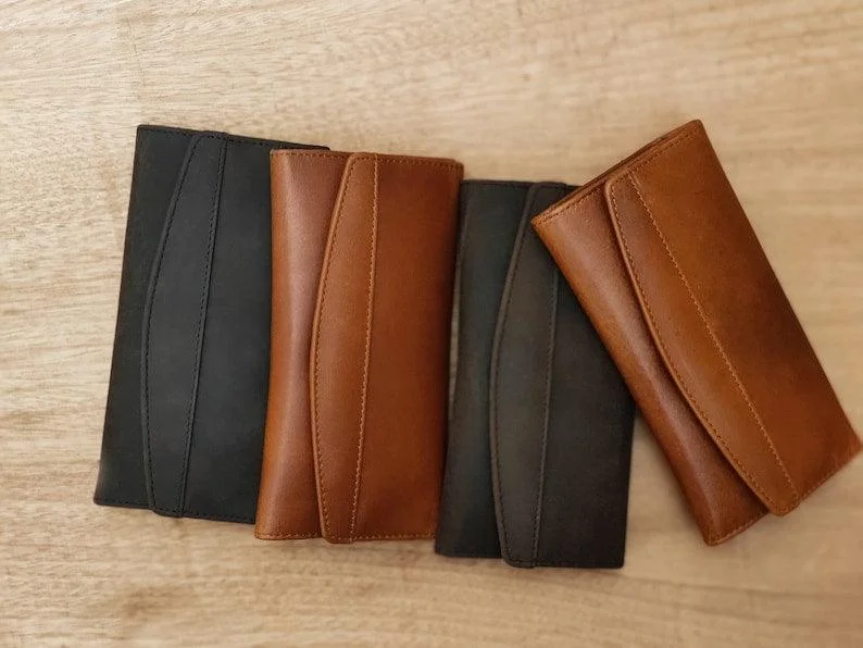 Leather Flap Clutch RFID Wallets For Women