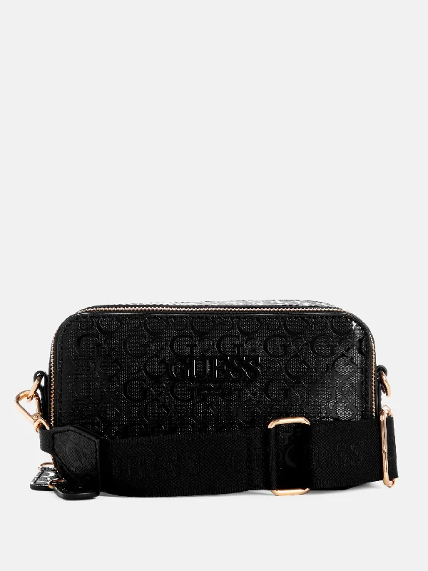 Plus - size crossbody bag with a roomy interior for carrying essentialsLewistown Coated Logo Crossbody